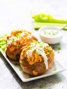 Healthy-Crock-Pot-Buffalo-Chicken-Sweet-Potatoes - July 24, 19